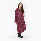  Ballonmantel von AKH Fashion aus Viskose, 1344.06976, Fuchsia-Schwarz, Schick, Modern