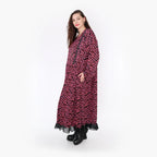  Ballonkleid von AKH Fashion aus Viskose, 1344.06984, Fuchsia-Schwarz, Schick, Modern