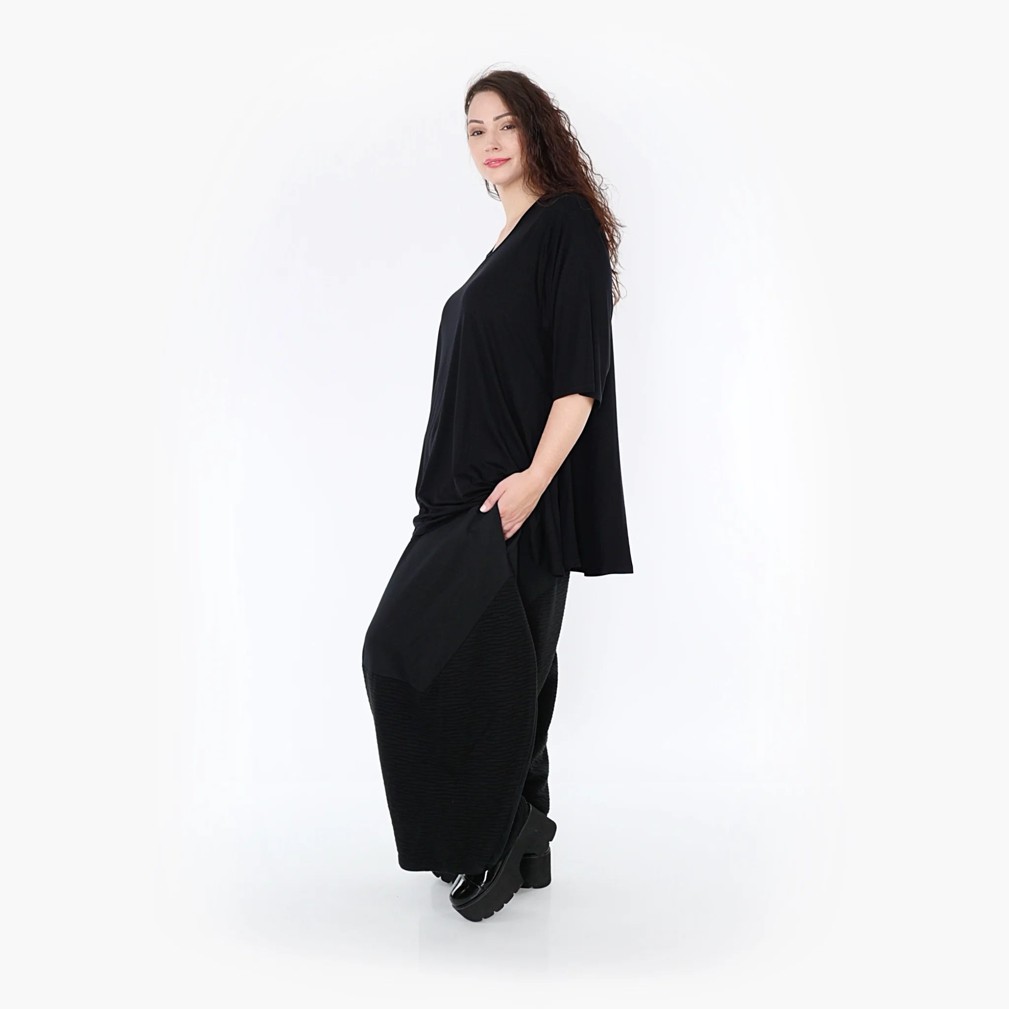 Haremshose von AKH Fashion aus Materialmix, ausgefallene, zeitlose Lagenlook Mode