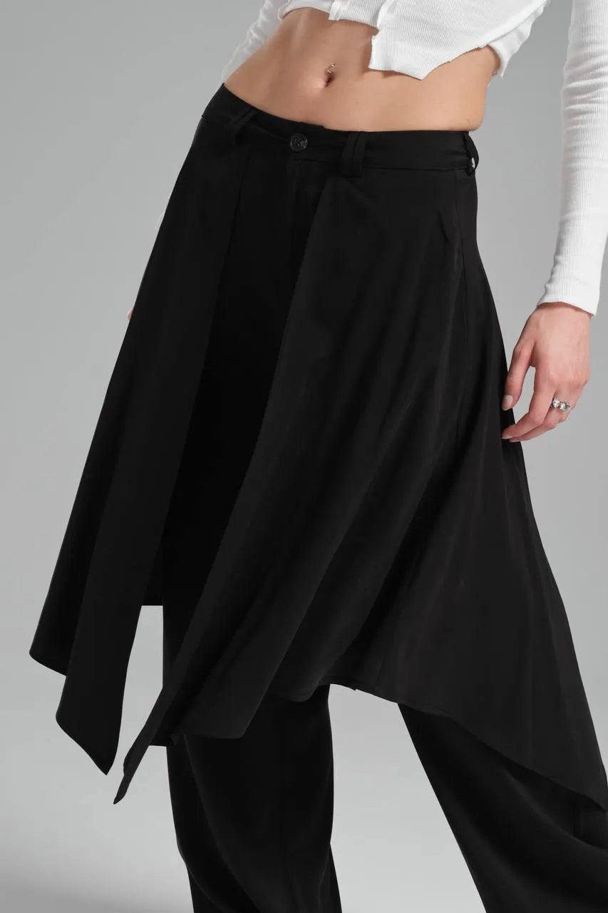  TW3 Hose in gerader Form, aus Polyamid, 1216, Schwarz, Schick, Modern, Ausgefallen