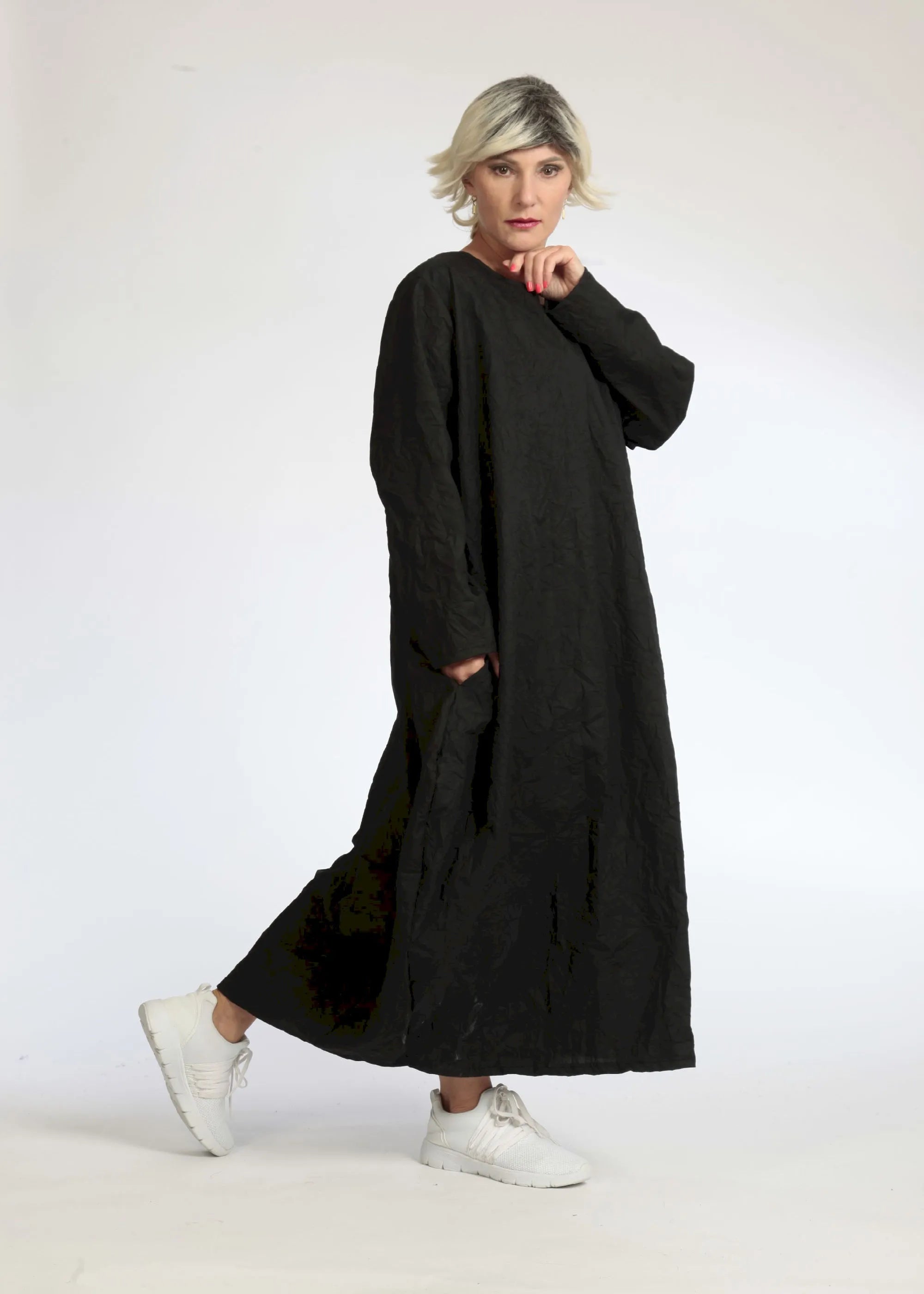 Ballonkleid von AKH Fashion aus Materialmix, ausgefallene, zeitlose Lagenlook Mode