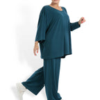 Shirt von AKH Fashion aus Viskose in kastiger Form, ausgefallene Lagenlook Mode