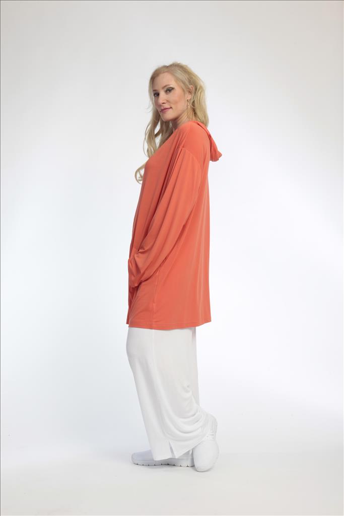  AKH Fashion Jacke in gerader Form, aus Materialmix, 0792.06707, Orange, Schick, Modern