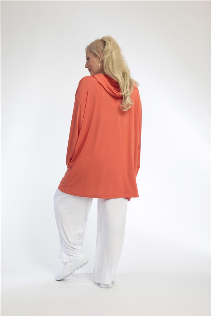  AKH Fashion Jacke in gerader Form, aus Materialmix, 0792.06707, Orange, Schick, Modern