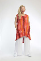 A-Form Tunika von AKH Fashion aus Viskose, ausgefallene, zeitlose Lagenlook Mode