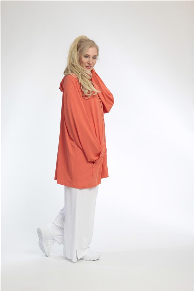  AKH Fashion Jacke in gerader Form, aus Materialmix, 0792.06707, Orange, Schick, Modern