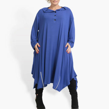  A-Form Kleid aus leichter Viskose mit Elasthan – chic und lässig, ideal für Lagenlook und Plus Size