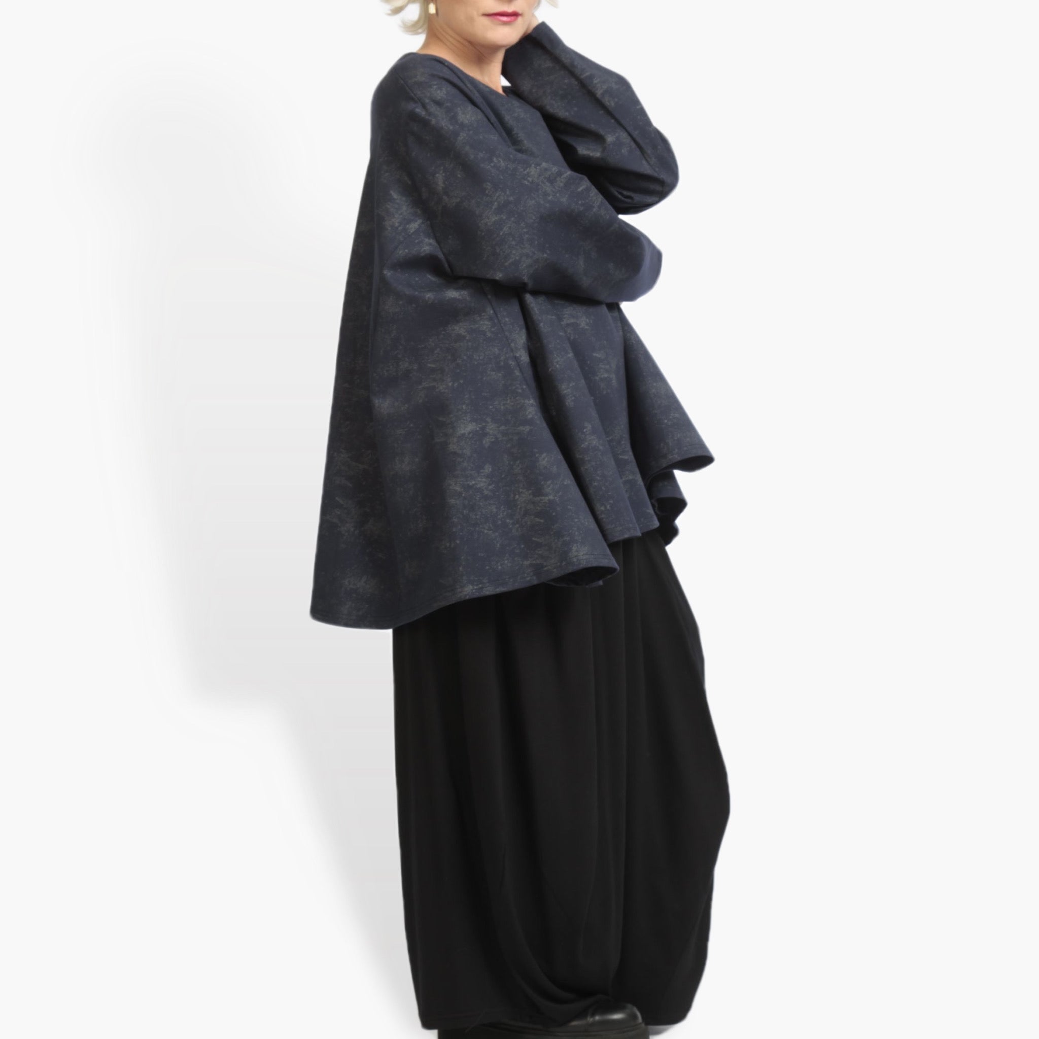 A-Form Bigshirt von AKH Fashion aus Viskose, 0958.00593, Blau, Schick, Modern, Bequem