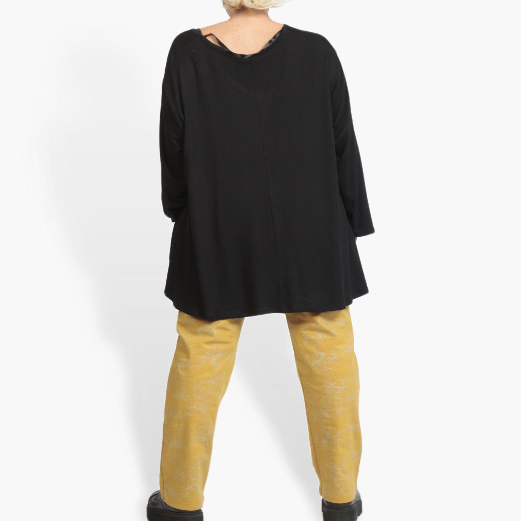  Hose von AKH Fashion aus Viskose, 0958.02608, Senf, Schick, Modern, Bequem
