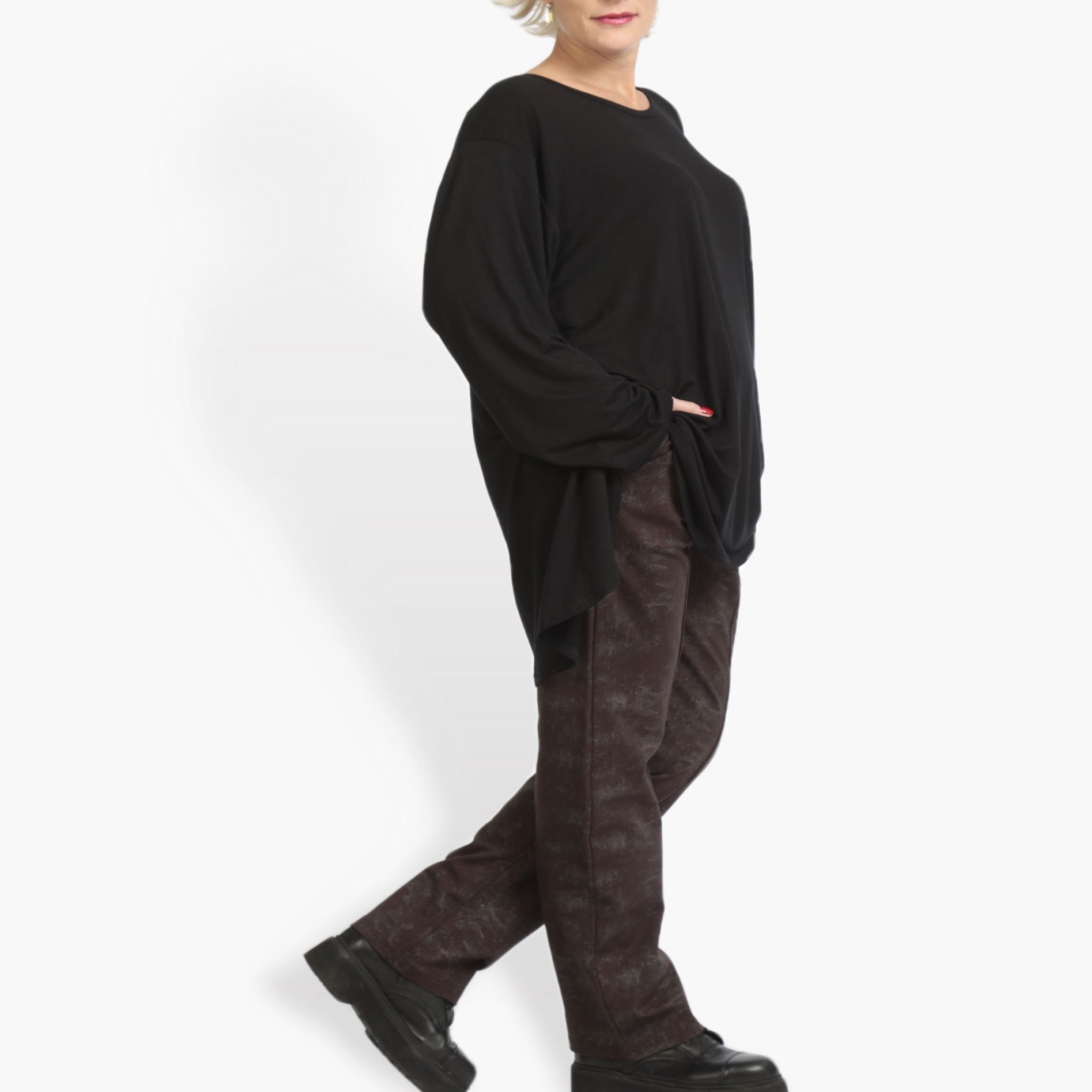  Hose von AKH Fashion aus Viskose, 0958.02608, Braun, Schick, Modern, Bequem