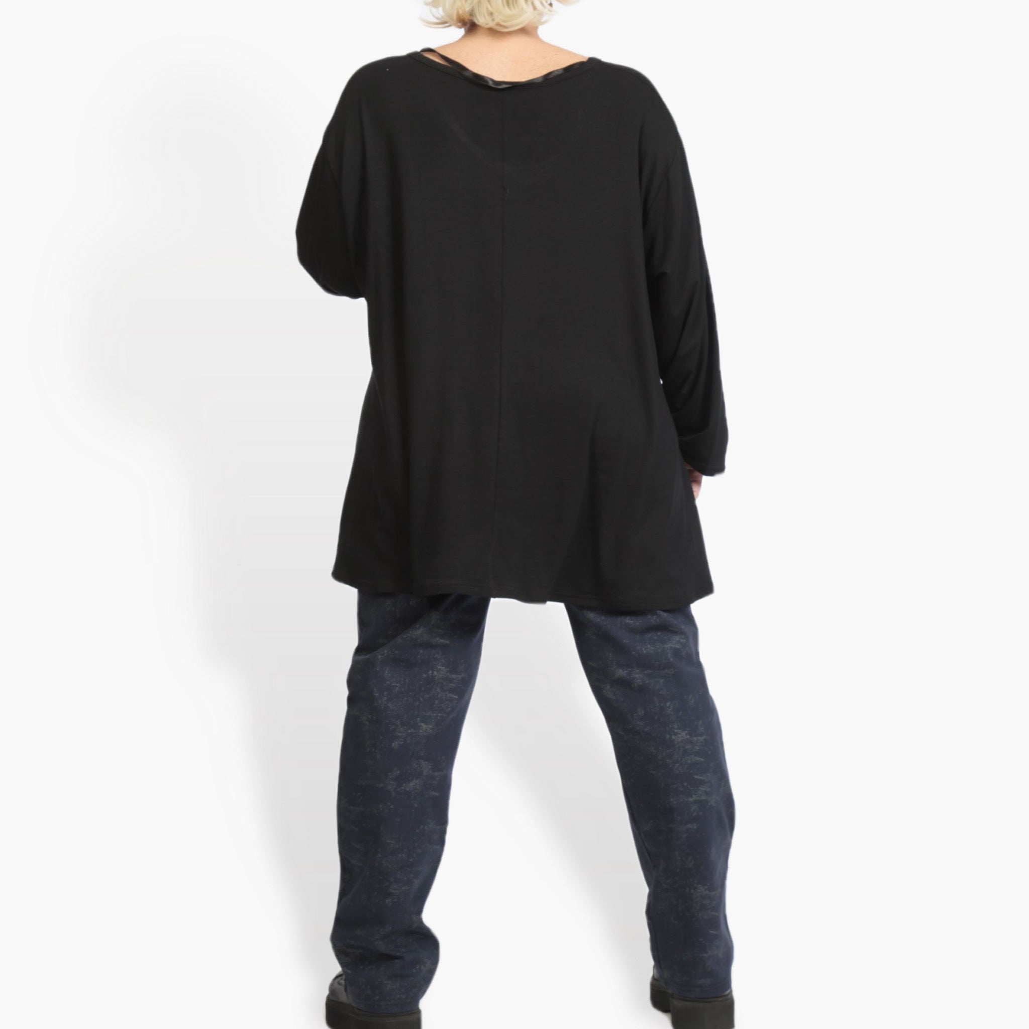  Hose von AKH Fashion aus Viskose, 0958.02608, Blau, Schick, Modern, Bequem