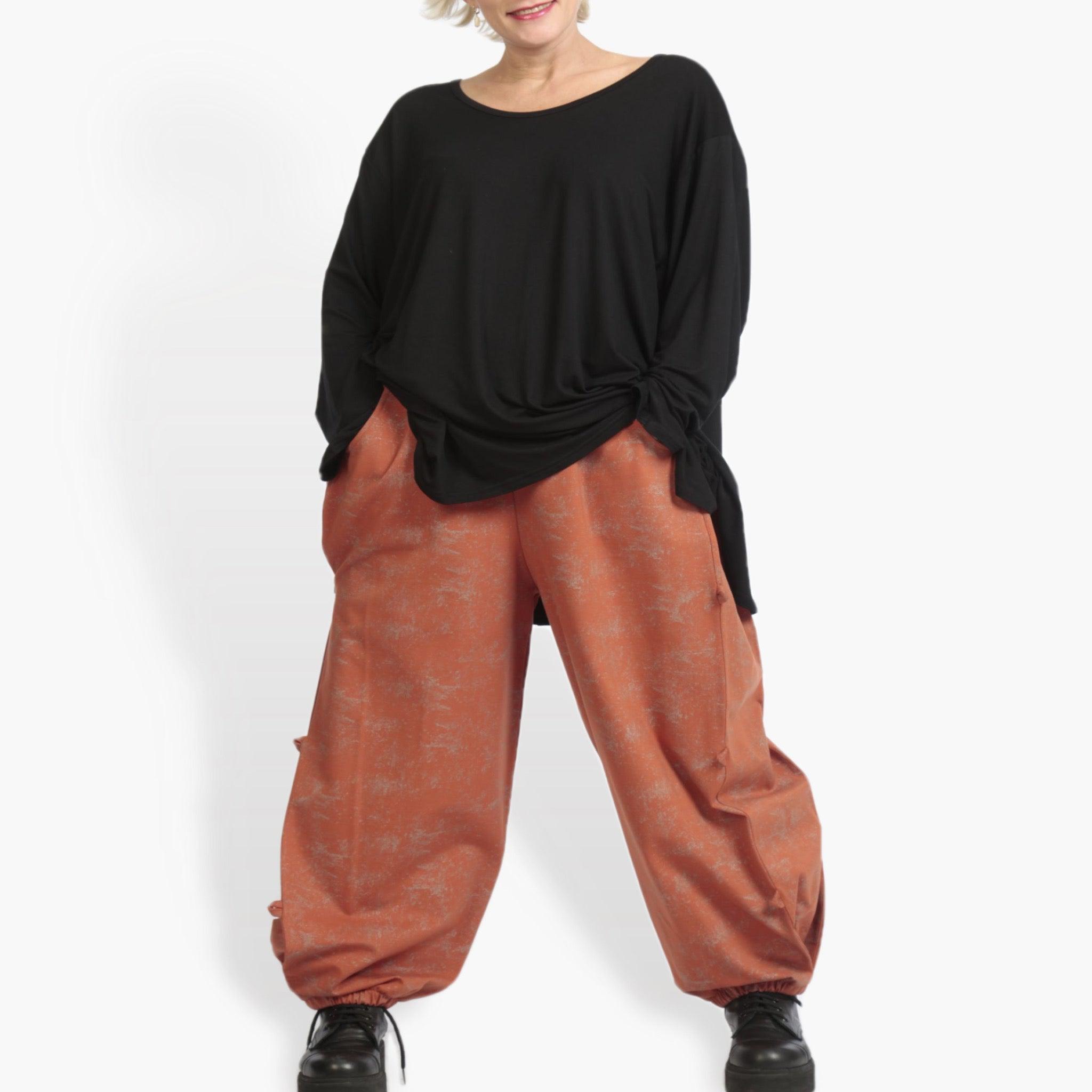  Hose von AKH Fashion aus Materialmix, 0958.06824, Terracotta, Schick, Modern, Bequem
