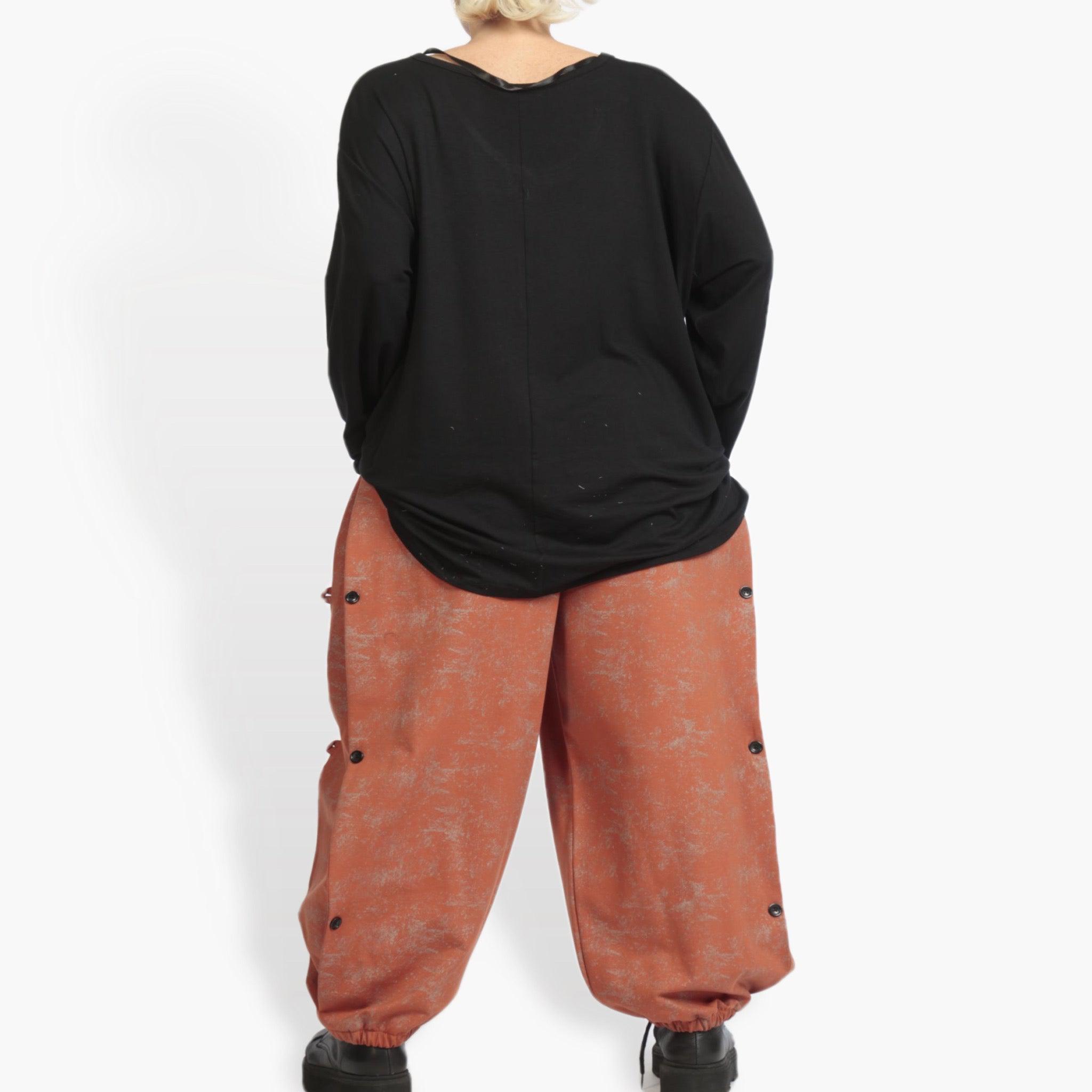  Hose von AKH Fashion aus Materialmix, 0958.06824, Terracotta, Schick, Modern, Bequem