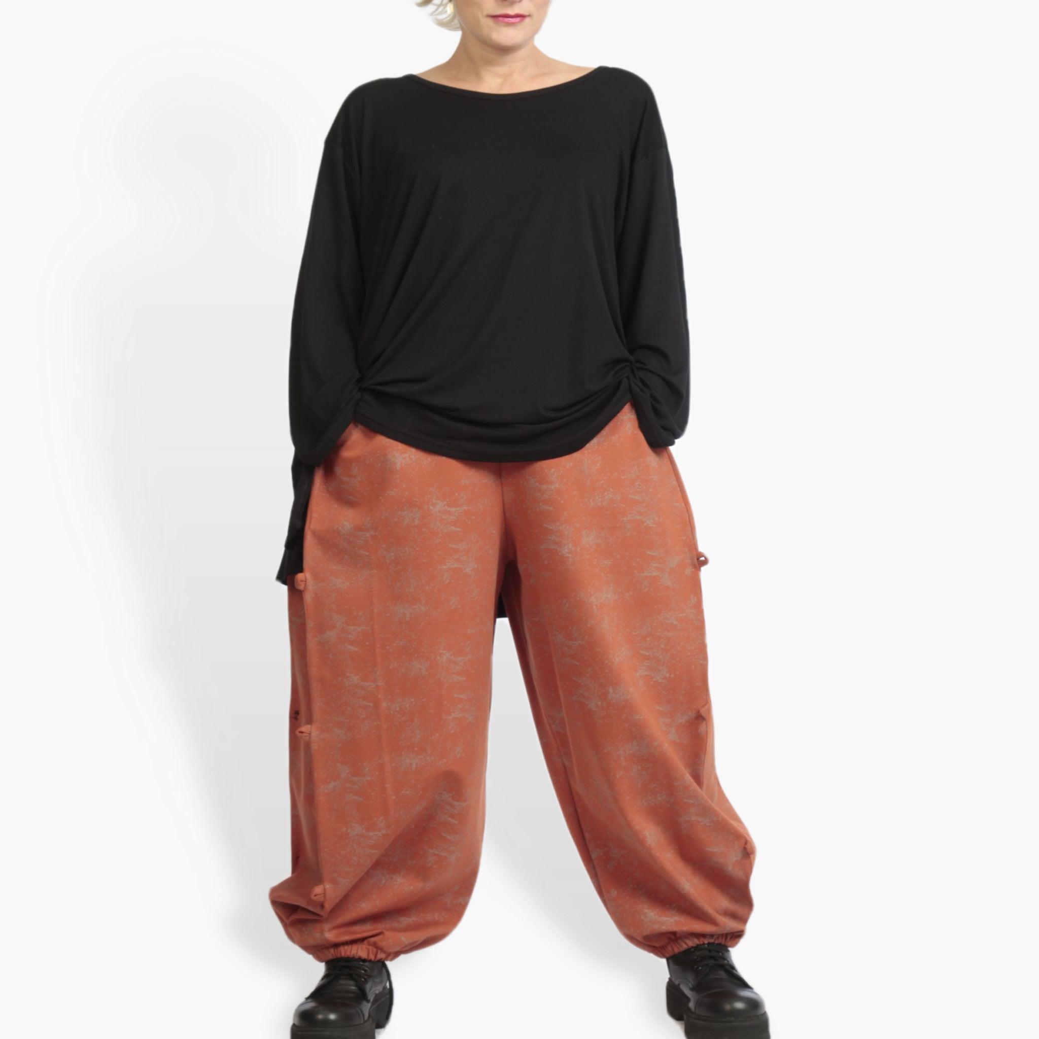  Hose von AKH Fashion aus Materialmix, 0958.06824, Terracotta, Schick, Modern, Bequem